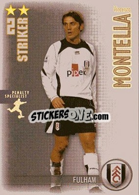 Sticker Vincenzo Montella - Shoot Out Premier League 2006-2007 n. u27 - Magicboxint