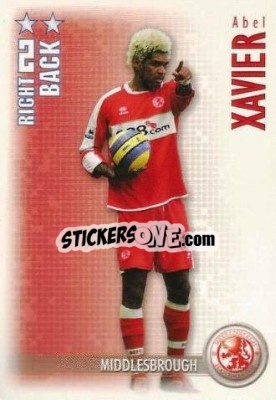 Sticker Abel Xavier - Shoot Out Premier League 2006-2007 n. u41 - Magicboxint