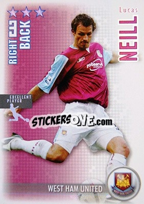 Sticker Lucas Neill - Shoot Out Premier League 2006-2007 n. u68 - Magicboxint