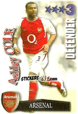 Sticker Ashley Cole - Shoot Out Premier League 2003-2004 n. 2 - Magicboxint