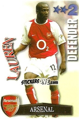 Sticker Lauren - Shoot Out Premier League 2003-2004 n. 6 - Magicboxint