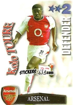 Sticker Kolo Toure - Shoot Out Premier League 2003-2004 n. 7 - Magicboxint
