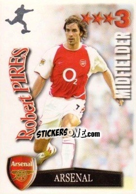 Sticker Robert Pires - Shoot Out Premier League 2003-2004 n. 9 - Magicboxint