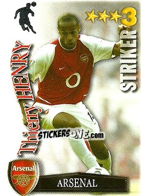 Sticker Thierry Henry - Shoot Out Premier League 2003-2004 n. 16 - Magicboxint