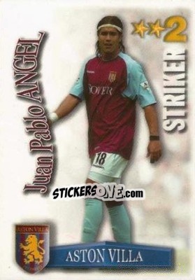 Sticker Juan Pablo Angel - Shoot Out Premier League 2003-2004 - Magicboxint
