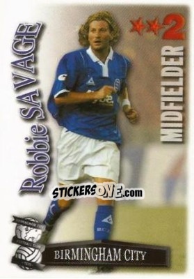Sticker Robbie Savage - Shoot Out Premier League 2003-2004 - Magicboxint