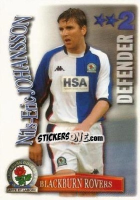 Sticker Nils-Eric Johansson - Shoot Out Premier League 2003-2004 - Magicboxint