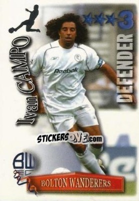 Sticker Ivan Campo - Shoot Out Premier League 2003-2004 - Magicboxint