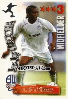 Sticker Jay-Jay Okocha - Shoot Out Premier League 2003-2004 - Magicboxint