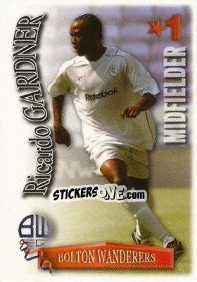 Sticker Ricardo Gardner - Shoot Out Premier League 2003-2004 - Magicboxint
