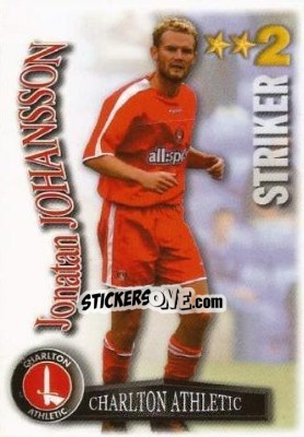 Sticker Jonatan Johansson - Shoot Out Premier League 2003-2004 - Magicboxint