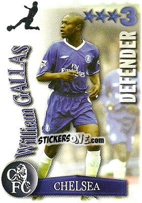 Sticker William Gallas - Shoot Out Premier League 2003-2004 - Magicboxint