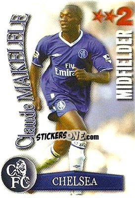 Sticker Claude Makelele - Shoot Out Premier League 2003-2004 n. 116 - Magicboxint