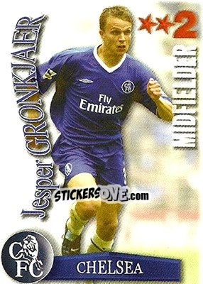 Sticker Jesper Gronkjaer - Shoot Out Premier League 2003-2004 n. 118 - Magicboxint