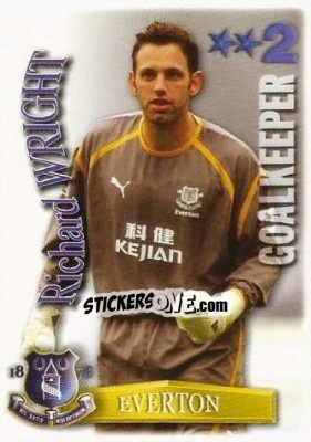 Sticker Richard Wright - Shoot Out Premier League 2003-2004 n. 127 - Magicboxint