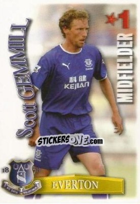 Sticker Scot Gemmill - Shoot Out Premier League 2003-2004 - Magicboxint