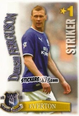 Sticker Duncan Ferguson - Shoot Out Premier League 2003-2004 n. 141 - Magicboxint