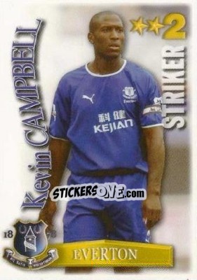 Sticker Kevin Campbell - Shoot Out Premier League 2003-2004 n. 142 - Magicboxint
