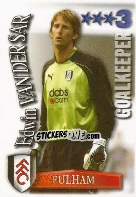 Sticker Edwin van der Sar - Shoot Out Premier League 2003-2004 - Magicboxint