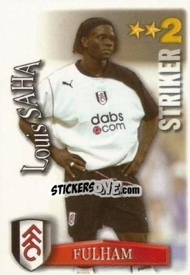 Sticker Louis Saha - Shoot Out Premier League 2003-2004 - Magicboxint