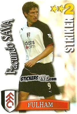 Sticker Facundo Sava - Shoot Out Premier League 2003-2004 - Magicboxint