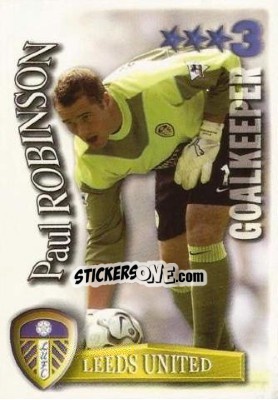 Sticker Paul Robinson - Shoot Out Premier League 2003-2004 n. 163 - Magicboxint