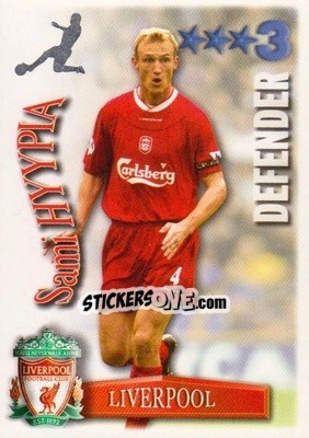 Cromo Sami Hyypia - Shoot Out Premier League 2003-2004 n. 202 - Magicboxint