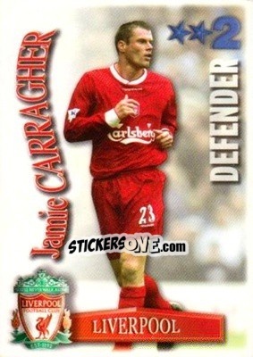 Sticker Jamie Carragher - Shoot Out Premier League 2003-2004 n. 204 - Magicboxint