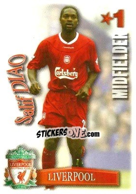 Sticker Salif Diao - Shoot Out Premier League 2003-2004 - Magicboxint