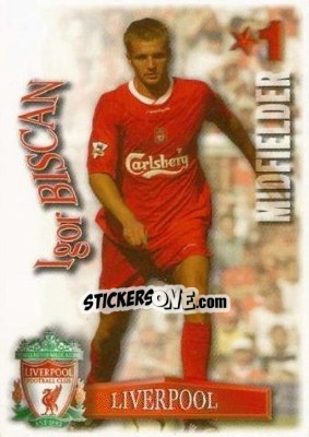 Sticker Igor Biscan - Shoot Out Premier League 2003-2004 - Magicboxint