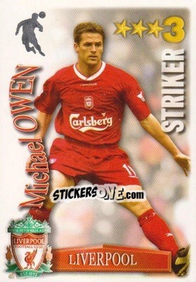 Sticker Michael Owen - Shoot Out Premier League 2003-2004 - Magicboxint