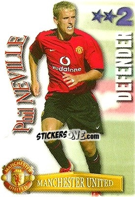 Sticker Phil Neville - Shoot Out Premier League 2003-2004 - Magicboxint