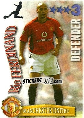 Sticker Rio Ferdinand - Shoot Out Premier League 2003-2004 n. 240 - Magicboxint