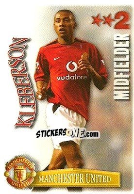Sticker Kleberson - Shoot Out Premier League 2003-2004 - Magicboxint