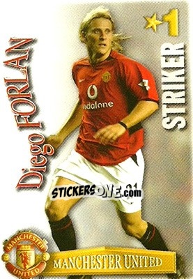 Sticker Diego Forlan - Shoot Out Premier League 2003-2004 - Magicboxint