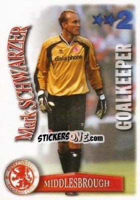 Sticker Mark Schwarzer - Shoot Out Premier League 2003-2004 - Magicboxint