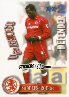 Sticker Ugo Ehiogu - Shoot Out Premier League 2003-2004 - Magicboxint