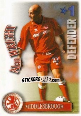 Sticker Alan Wright - Shoot Out Premier League 2003-2004 - Magicboxint