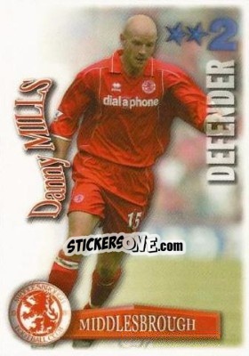 Sticker Danny Mills - Shoot Out Premier League 2003-2004 - Magicboxint