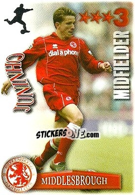 Sticker Juninho - Shoot Out Premier League 2003-2004 n. 262 - Magicboxint