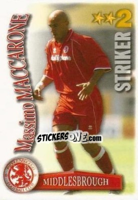 Sticker Massimo Maccarone - Shoot Out Premier League 2003-2004 - Magicboxint