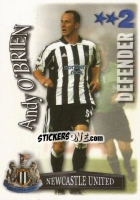 Sticker Andy O'Brien - Shoot Out Premier League 2003-2004 - Magicboxint