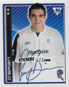 Cromo O'Brien - Premier League Inglese 2006-2007 - Merlin