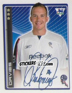 Sticker Kevin Davies - Premier League Inglese 2006-2007 n. 100 - Merlin