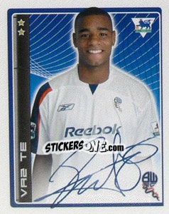 Sticker Vaz Te - Premier League Inglese 2006-2007 n. 101 - Merlin