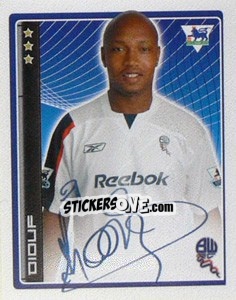 Cromo El-Hadji Diouf - Premier League Inglese 2006-2007 - Merlin
