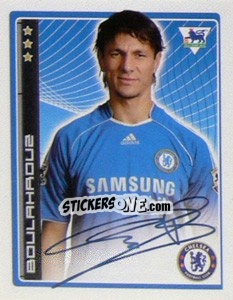 Sticker Khalid Boulahrouz - Premier League Inglese 2006-2007 n. 136 - Merlin