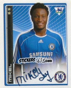 Figurina John Obi Mikel - Premier League Inglese 2006-2007 - Merlin