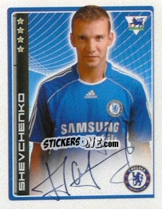 Sticker Andriy Shevchenko - Premier League Inglese 2006-2007 n. 150 - Merlin