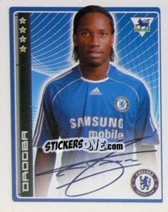 Cromo Didier Drogba - Premier League Inglese 2006-2007 - Merlin